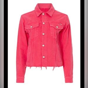 MOTHER PINK DENIM JACKET SIZE M